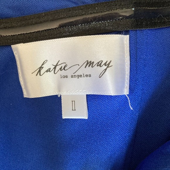 Katie May Crush Gown Women's Size L Formal Dress Blue $280 On Revolve NWOT - Picture 3 of 8